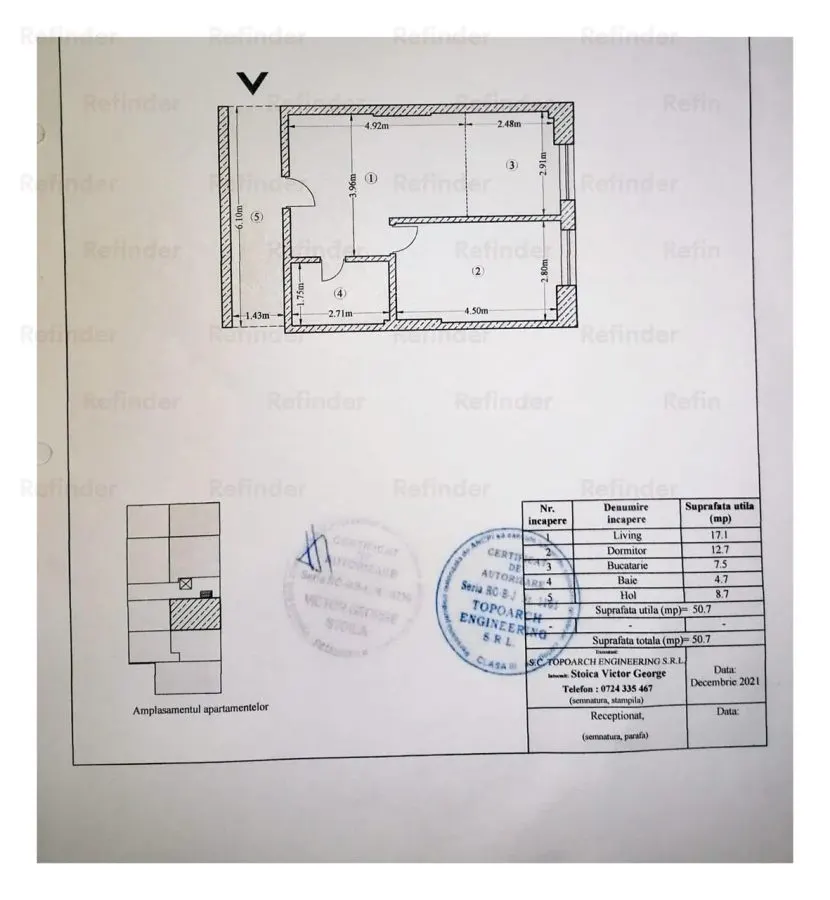 Vanzare apartament 2 camere | Delta Văcărești | bl 2021 | compartimentări caramida | parter/7 | mobilat si utilat | 51mp utili | - foto 17