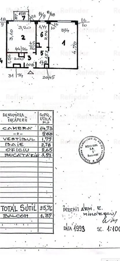 Vânzare apartament 2 camere | Piata Romana | bl 1975 | fara risc/ urgenta risc seismic | etaj 3/10 | renovat | mobilat si utilat nou | - foto 20