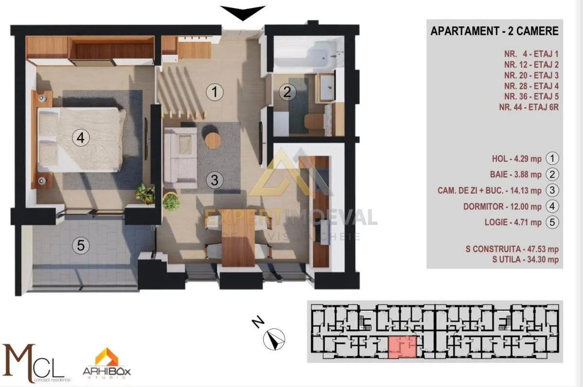 Apartamente NOI direct de la dezvoltator / 1, 2, 3 camere / Comision 0% - foto 12