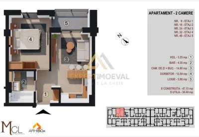 Apartamente NOI direct de la dezvoltator / 1, 2, 3 camere / Comision 0% - foto 15