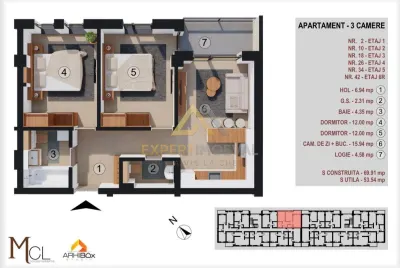 Apartamente NOI direct de la dezvoltator / 1, 2, 3 camere / Comision 0% - foto 22