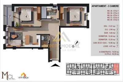 Apartamente NOI direct de la dezvoltator / 1, 2, 3 camere / Comision 0% - foto 24