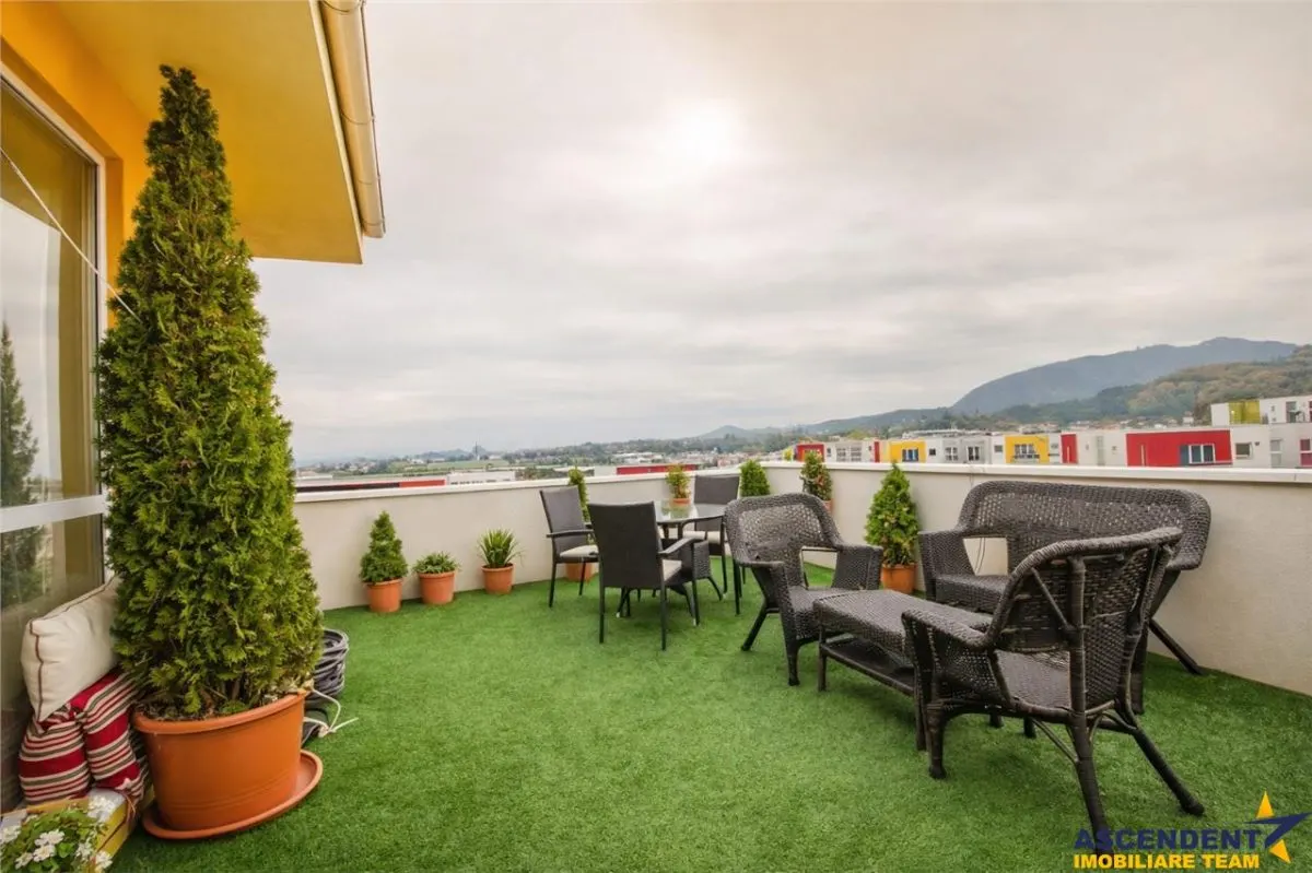 Penthouse extravagant,living spectaculos, semineu,terase generoase,Avantgarden, Brasov - foto 10