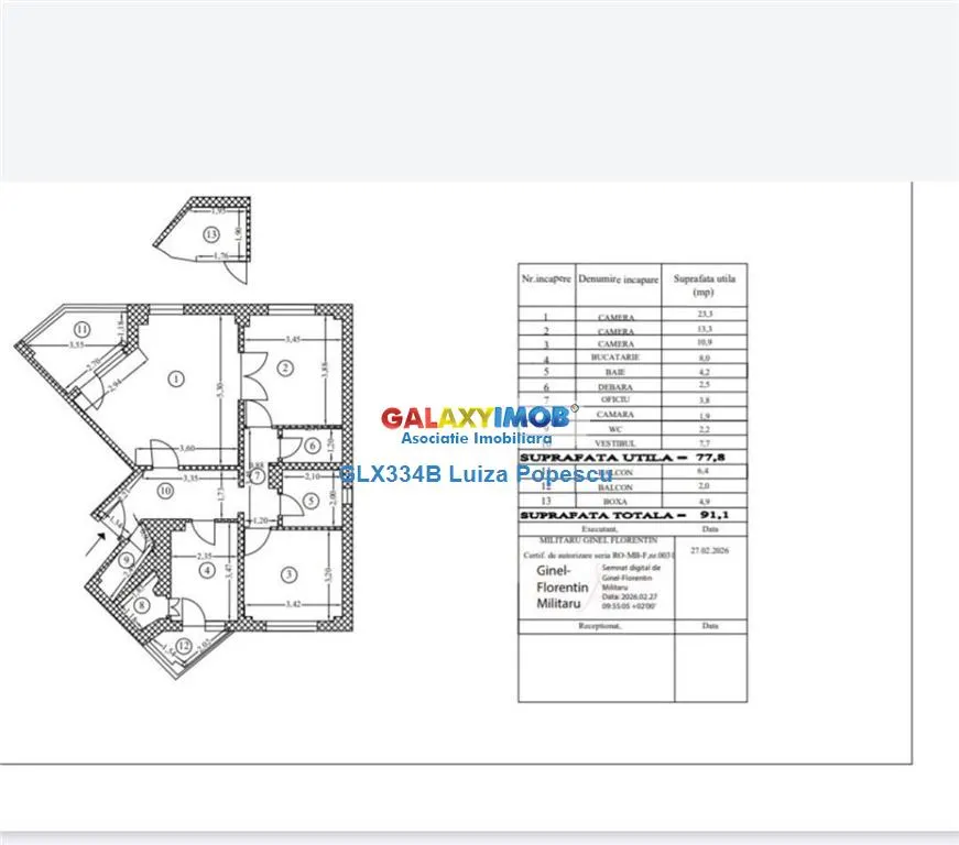 Apartament 3 camere 13 SEPTEMBRIE CATEDRALA NEAMULUI+ boxa - foto 4