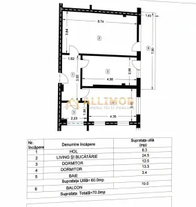 Apartament 3 camere de vanzare , bloc nou 2023 parter inalt, balcon 10 mp | - foto 13