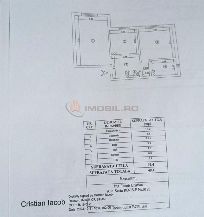 Apartament 2 camere Nicolina - foto 12