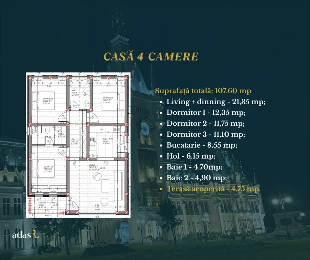 Casa finalizata | 4 camere | Mall Moldova | Comision 0 - foto 11