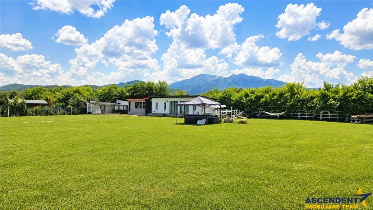Teren 1.640 mp cu cabana moderna, foisor, gratar, atmosfera de vacanta, Rasnov, Brasov - foto 14