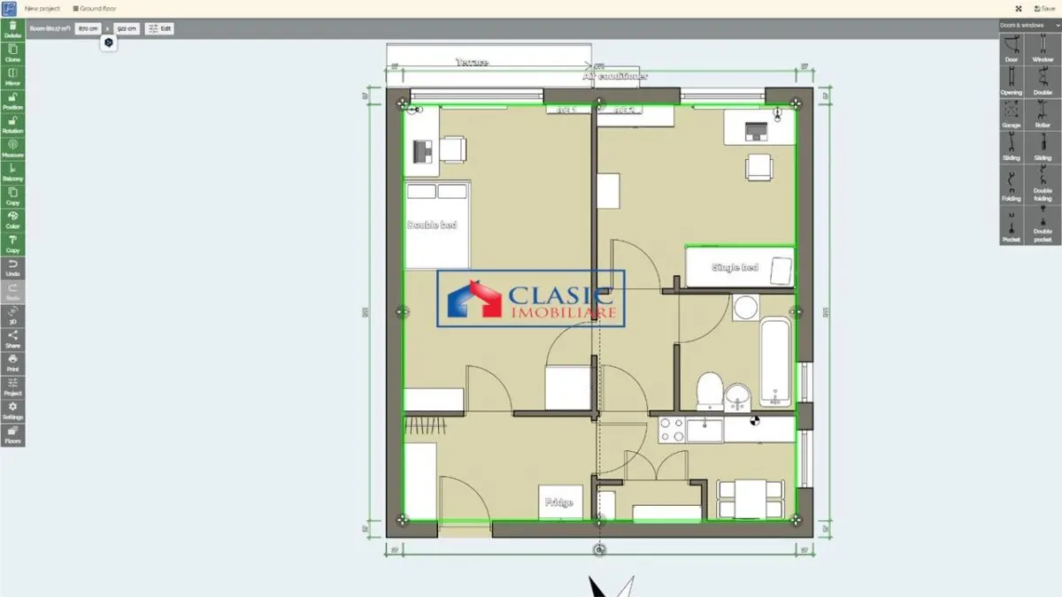Vanzare apartament 2 camere in Gheorgheni- zona Interservisan - foto 5