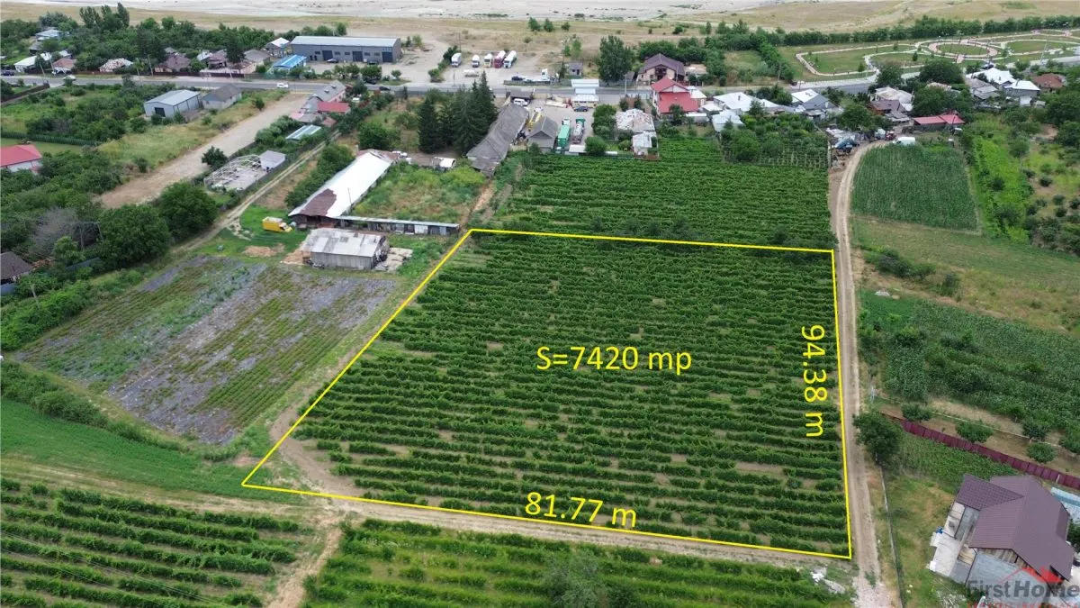 Teren de vanzare, 7425mp,  Unirea Odobesti - Extravilan - foto 1
