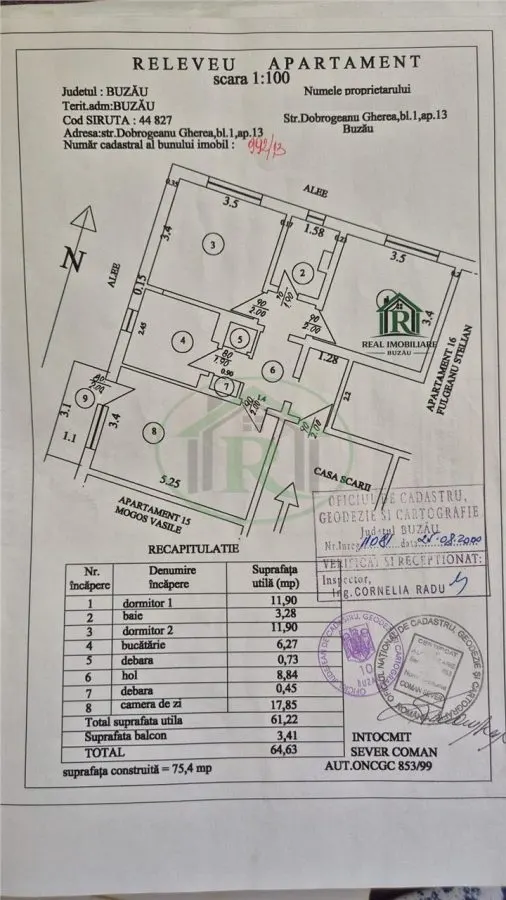 Apartament 3 camere, decomandat, disponibil imediat ! - foto 8