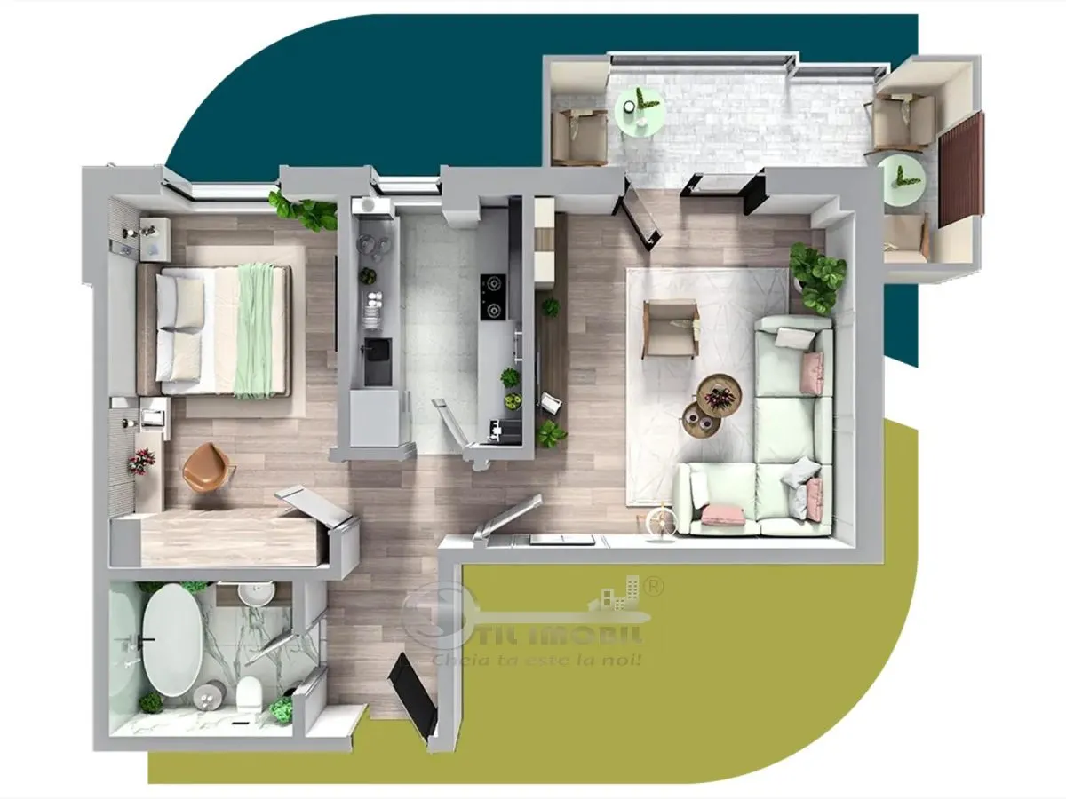  Apartament 2 camere Decomandat Galata Comision 0% - foto 4