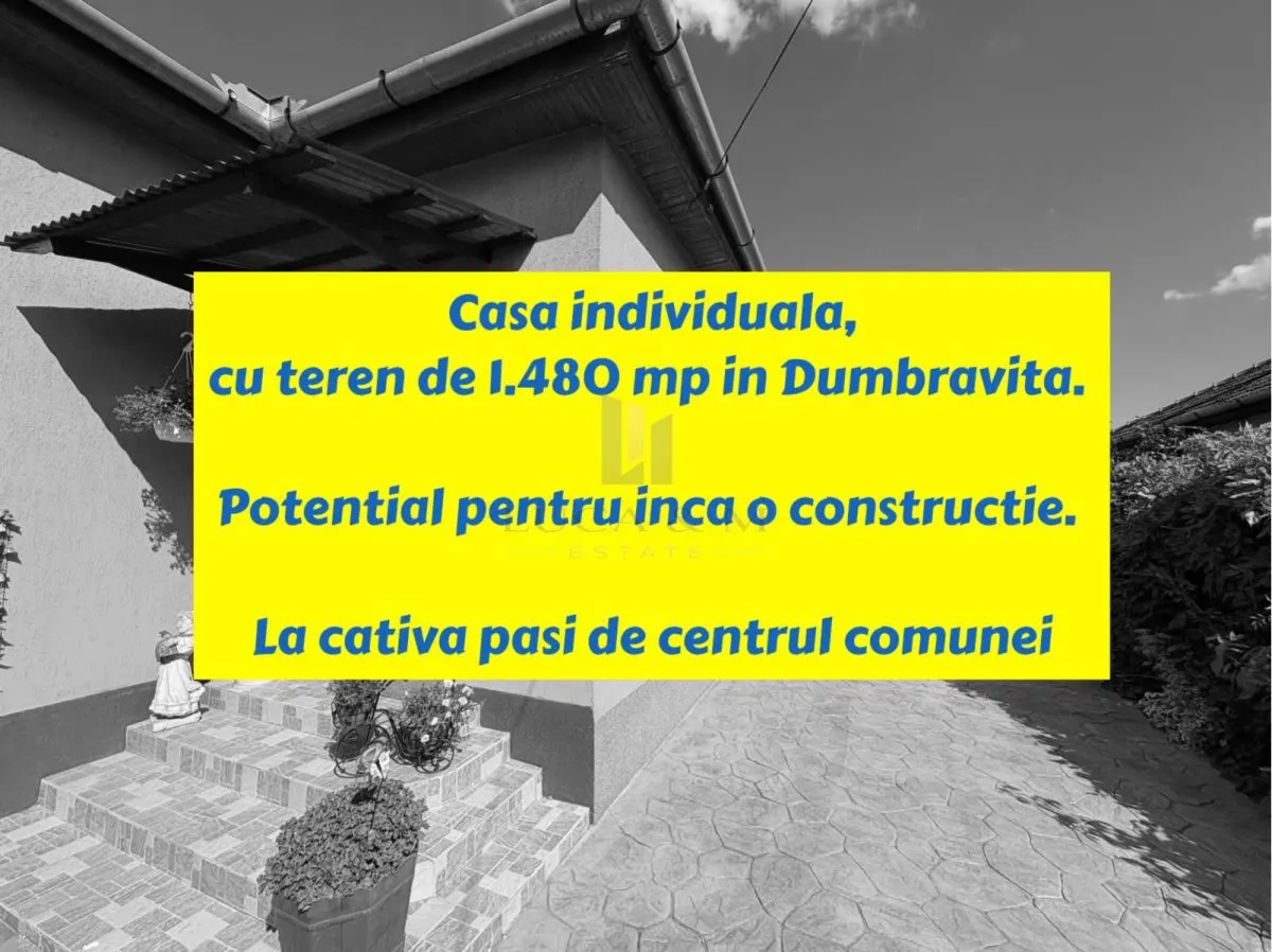 Casa individuala cu teren de 1.480 mp in Dumbravita - foto 1