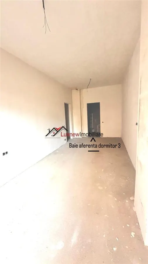 Apartament semifinisat 80 mp, 4 camere, 2 bai plus logie 10 mp, zona Tineretului! - foto 8
