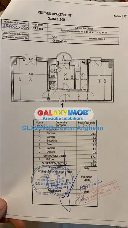 Apartament 2 camere nemobilat - metrou 1 minut - Piata Unirii - foto 9