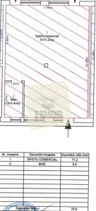 Spatiu comercial 76 mpu cu vitrina stradala 6 ml 4 parcari pe Doamna Stanca - foto 2