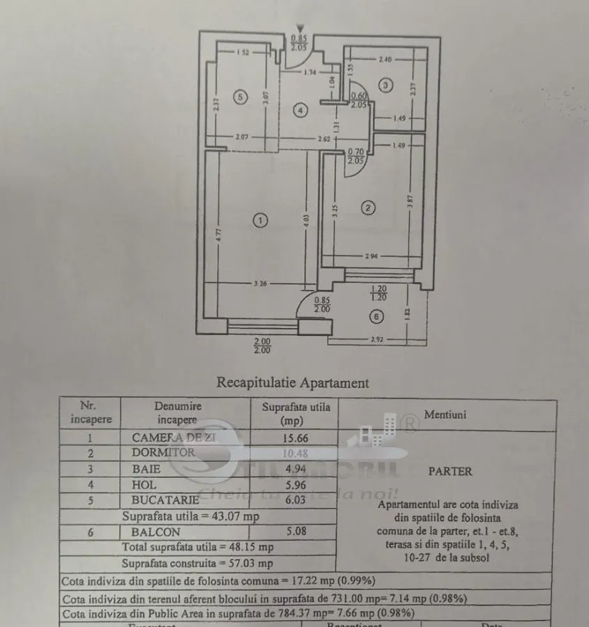 Apartament 2 camere - Green Park Tătărași - foto 18
