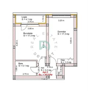 Studio de vanzare cu gradina proprie de 53 mp - SELIMBAR - Selimbar