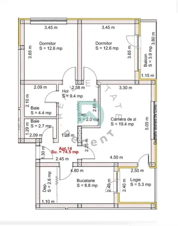 Apartament 3 camere Șelimbăr - poza 1