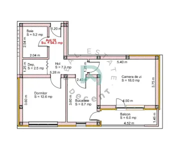Apartament cu 2 camere, etaj 1 - SELIMBAR - Selimbar