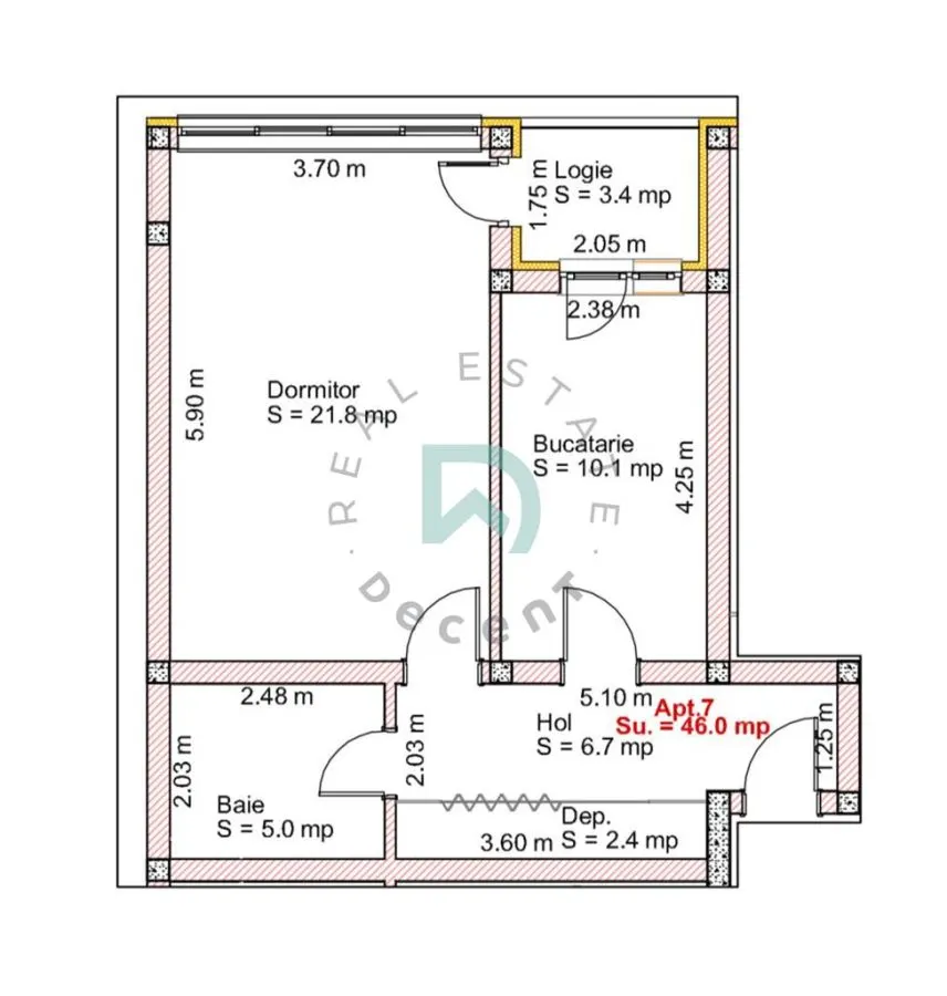 Studio 46 mp de vanzare in bloc nou, etaj 1 - SELIMBAR - foto 1