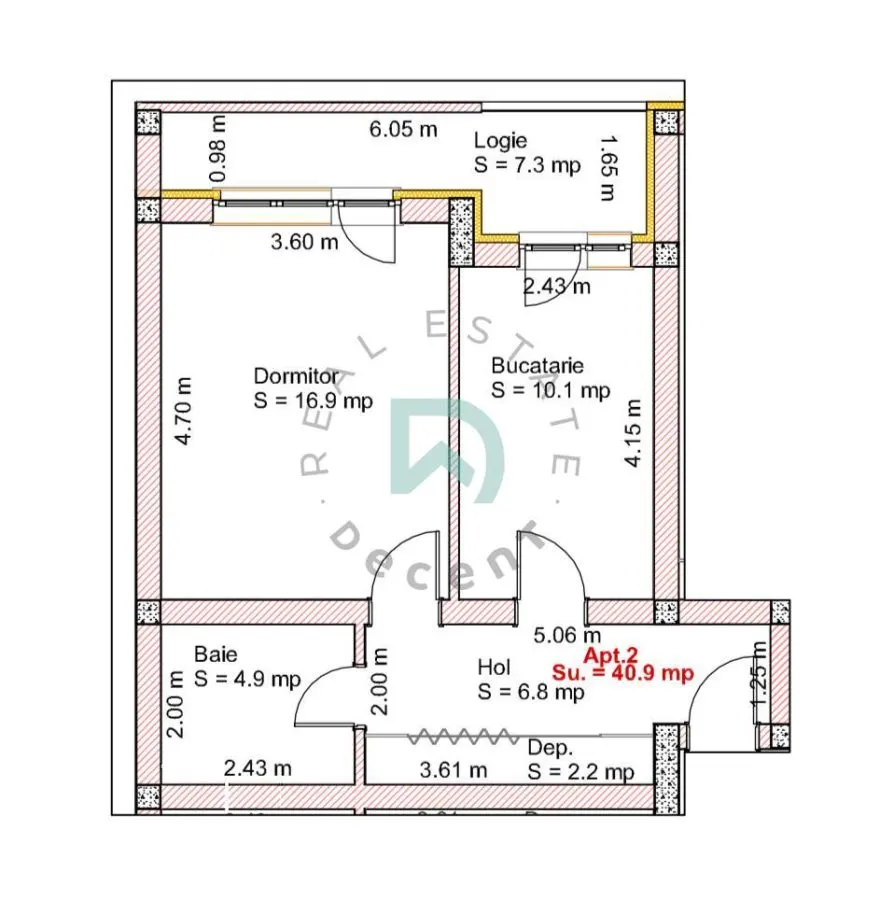 Garsoniera cu gradina proprie 48 mp - SELIMBAR - foto 3