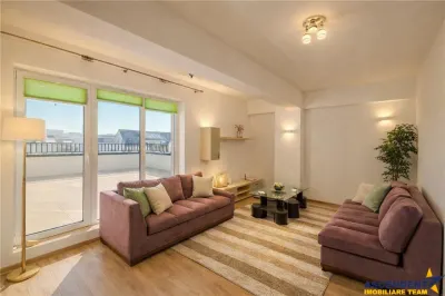 Apartament tip penthouse. mobilat, utilat, 2 terase, 100mp, Tractorul, Brasov. - Brasov