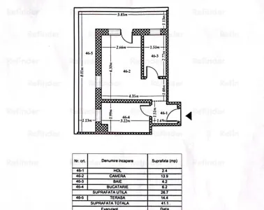 Garsoniera | Titan Trapezului | 41,1 mp | bloc 2020 | - foto 14