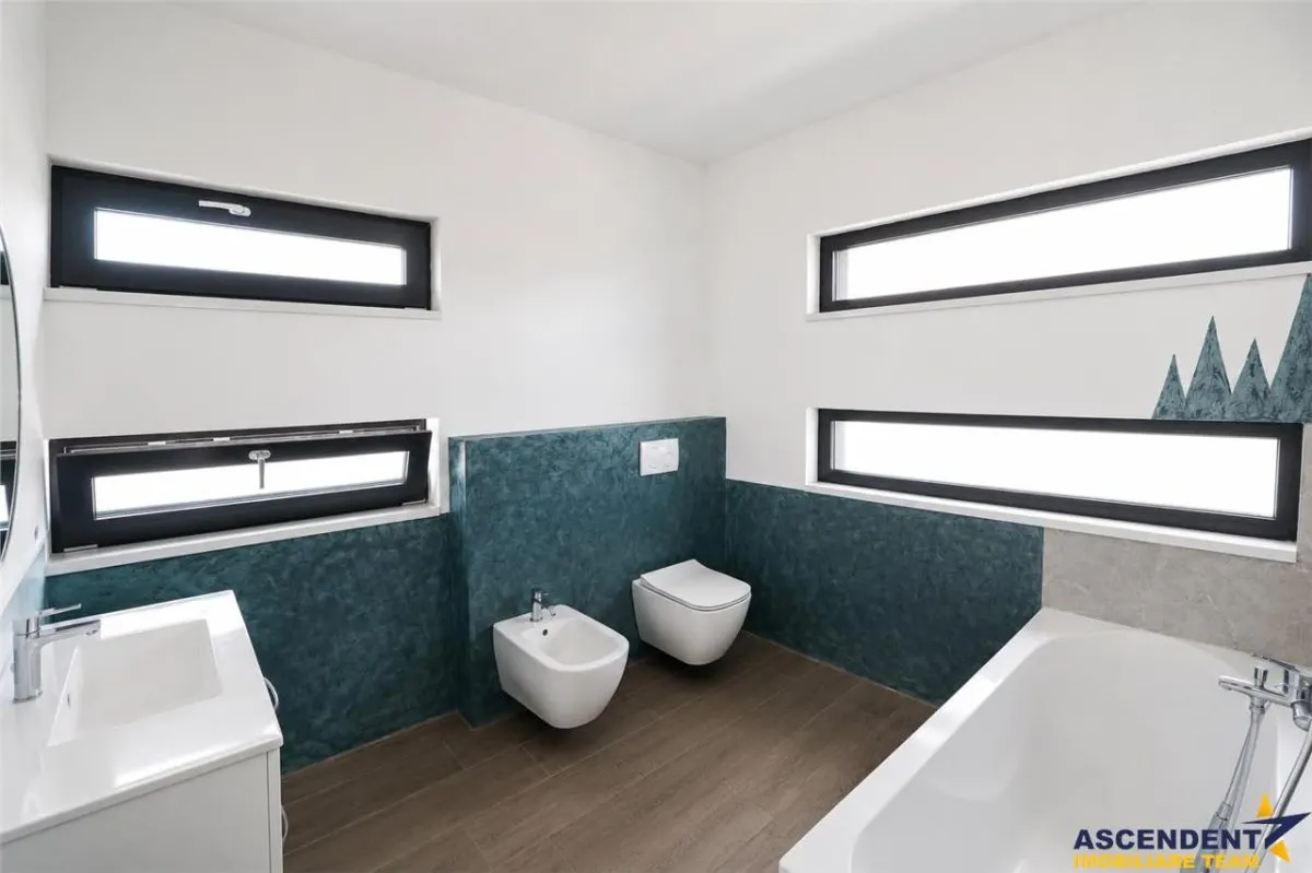 Resedinta stil, 3 dormitoare, sistem termic in pardoseala, terasa, lot 530 mp, Sanpetru, Brasov. - foto 25