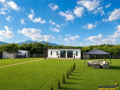 Refugiu modern,lot 1.640 mp,pavilion,zona barbeque:liniste si relaxare in Rasnov, Brasov - Brasov