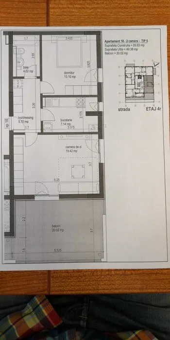 Apartament 2 camere | Ozana | Sector 3 | Terasa 20 mp | Parcare - foto 8