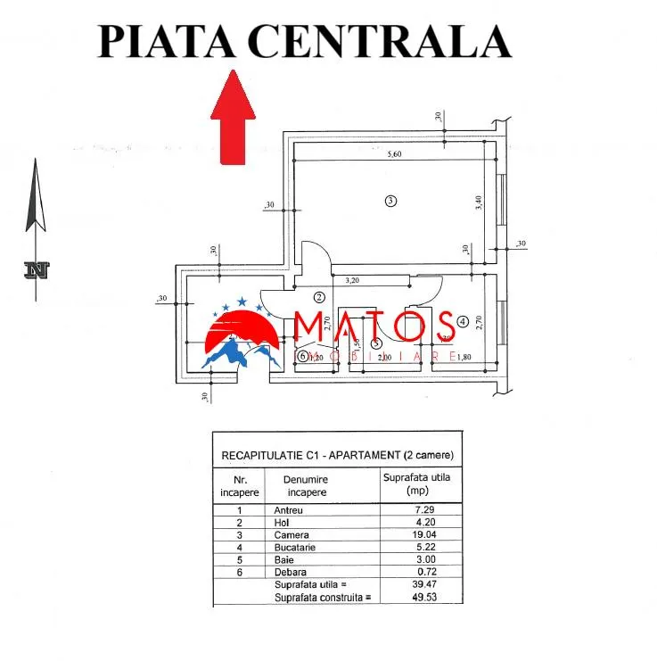 Garsonieră Câmpina Ultracentral | Birou, Cabinet, IT, Beauty | 39,47 mp - foto 2