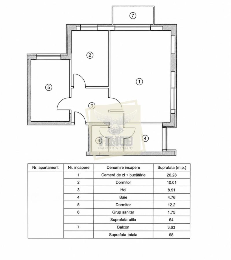 Apartament 3 camere | Etaj 1 | 64mpu | boxa | parcare | Avantgarden - foto 19