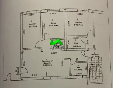 Apartament de vanzare 3 camere 2 bai gradina Sibiu Triajului - foto 9
