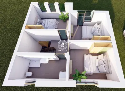 Case insiruite , 4 camere , P+1E - central in Valea Lupului - foto 11