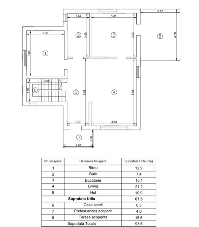Vila 5 camere , D+P+1E , 775mp teren,langa padure - Valea Lupului - foto 4