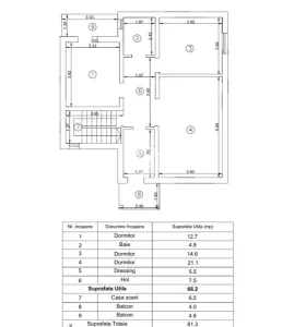 Vila 5 camere , D+P+1E , 775mp teren,langa padure - Valea Lupului - foto 5