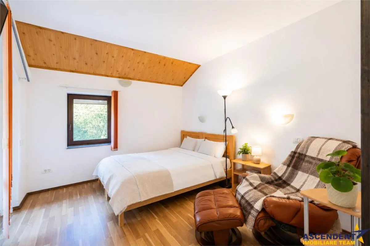 Vila stil si cu potential turistic, +8camere, 6 bai, panorama, terase, gradina, Busteni, Valea Alba. - foto 22