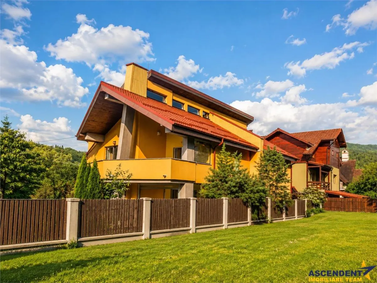 Vila stil si cu potential turistic, +8camere, 6 bai, panorama, terase, gradina, Busteni, Valea Alba. - foto 24