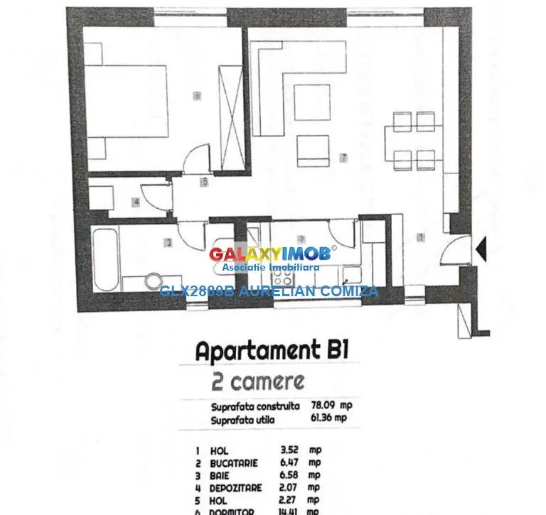Apartament 2 camere Sisesti bloc nou/parcare inclusa - foto 15