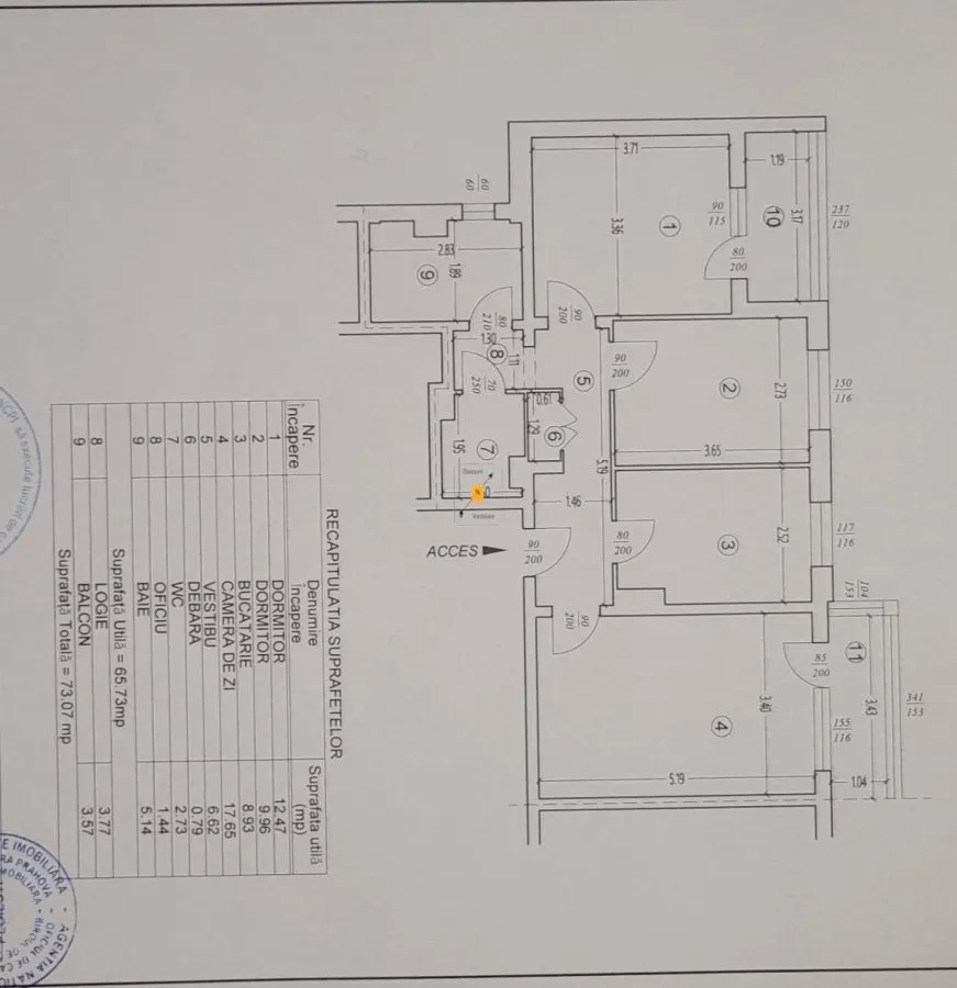 Apartament 3  camere/2 bai zona B-dul Bucuresti - foto 9