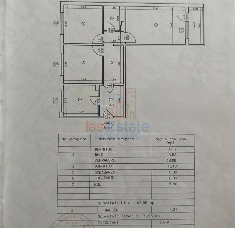 Apartament 3 camere, spatios, mobilat si utilat, zona linistita - Alexandru cel Bun - foto 2