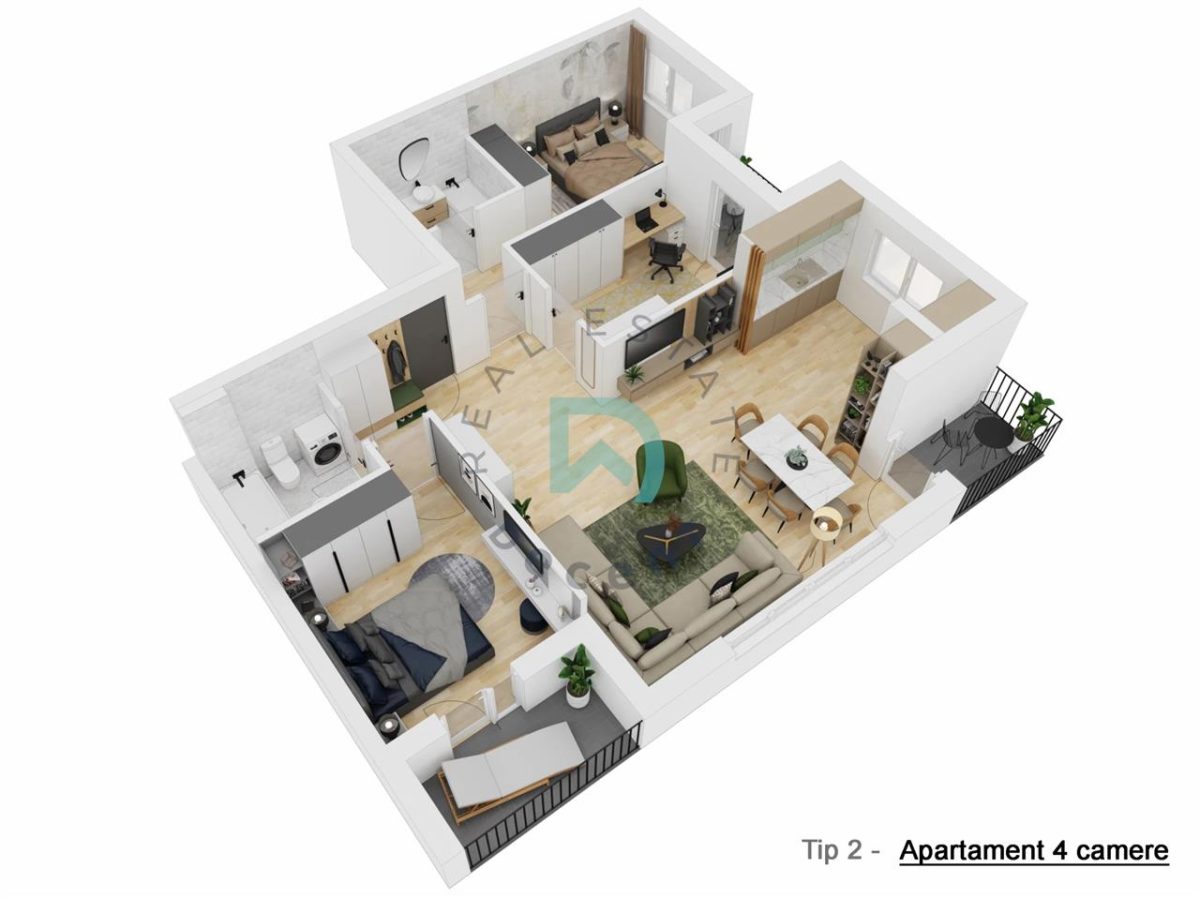 Apartament nou cu 4 camere - 91,4 mp utili - Doamna Stanca, Selimbar - foto 21