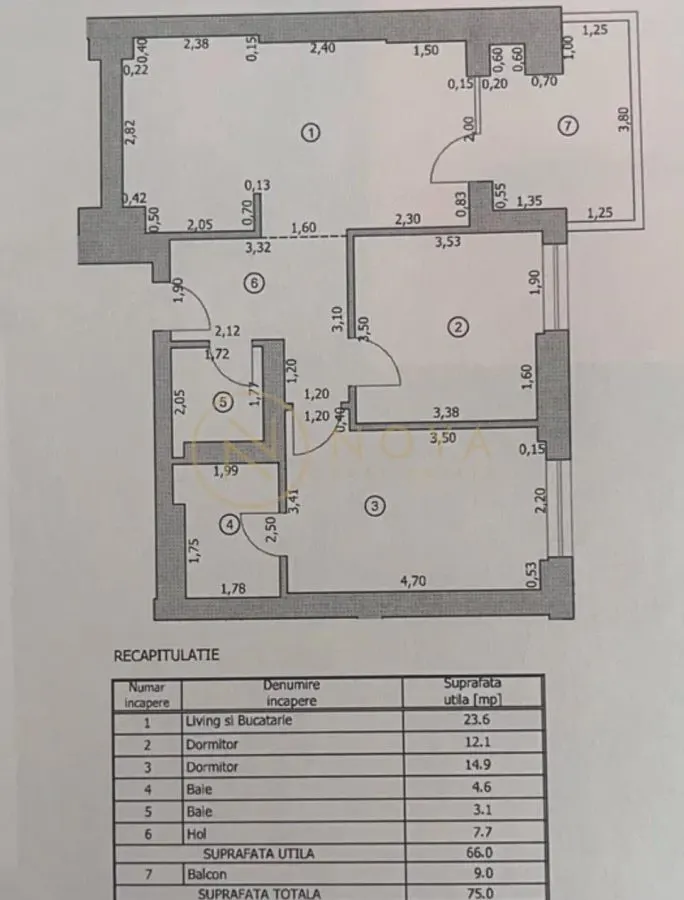 Apartament cu 3 camere Cortina North faza 3 - foto 7
