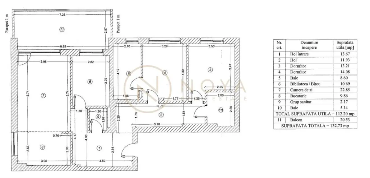 Apartament de 4 camere Expozitiei Luxuria Residence cu 2 parcari - foto 18