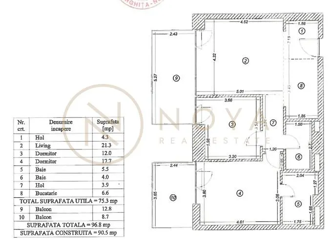 Inchiriere 3 camere de lux One Verdi Park - foto 10