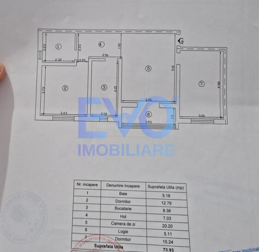 Apartament 3 camere, 75mp, boxa, loc parcare, Valea Lupului - foto 8