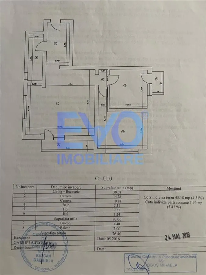 Apartament 3 camere, 77mp, 2 blacoane, boxa, loc parcare, mobilat si utilat complet,Valea Lupului - foto 7