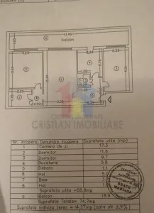 3 camere, GARII, conf 1, parter cu balcon 19 mp, liber - foto 9