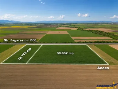 Sectiunea Premium! Teren 47.577 mp, Codlea . Ghimbav, pozitie excelenta la DN 11 - Brasov